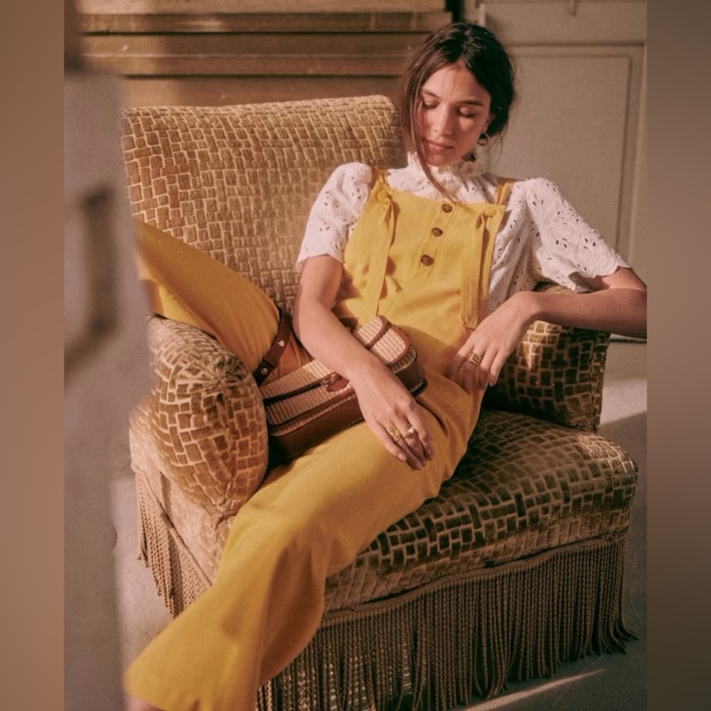 Sezane Yellow Jumpsuit